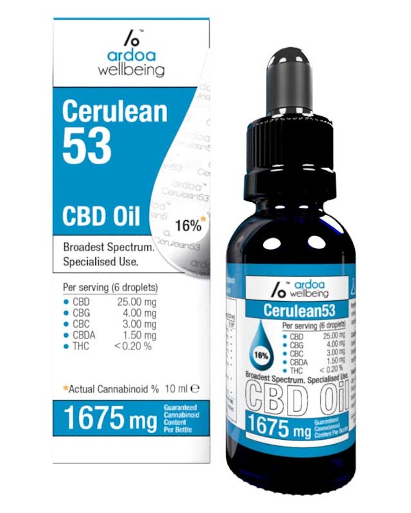 CBD Oil, Cerulean53, 10ml, 16% Cannabinoid Content