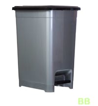 40Ltr Silver Pedal Bin
