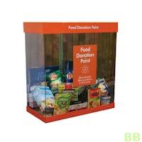 Transparent Food Donation Bin - 120 Ltr