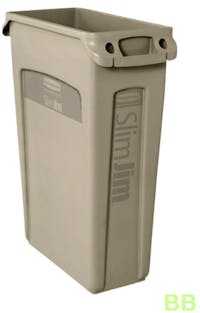 87Ltr Slim Jim® Beige Body with Venting Channels