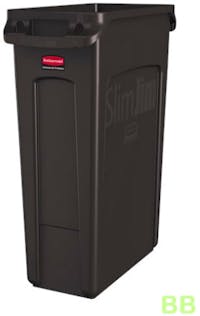 87Ltr Slim Jim® Brown Body with Venting Channels