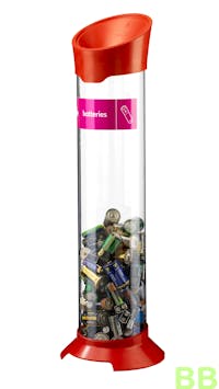 Battery Recycling Tube 10ltr Red