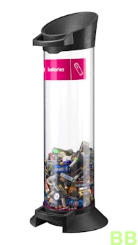 Battery Recycling tube 20ltr Black