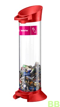Battery Recycling tube 20ltr Red