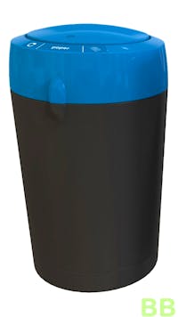 HiStyle 135Ltr Round Bin with Blue Recycling Lid