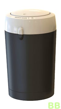 HiStyle 135Ltr Round Bin with White Recycling Lid