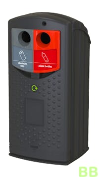 HiStyle 180 Enviro With Split Cans and Bottles Aperture (incl. 2x 90L wheeled bins)