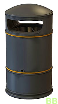Traditional Round Hooded 100 Ltr Litter Bin