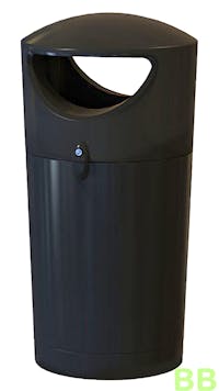 City Round Hooded 100 Ltr Litter Bin