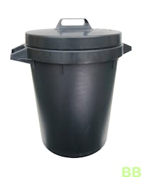 Black 90 Ltr Dustbin