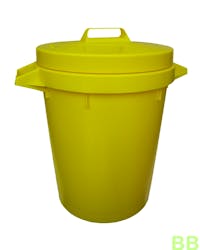 Yellow 90 Ltr Dustbin