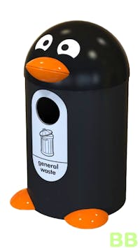 Penguin Style 55ltr General Waste Recycling School Bin