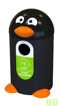 Penguin Style 55ltr Mixed Recycling School Bin