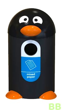 Penguin Style 55ltr Paper Recycling School Bin