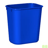 Rubbermaid 13 Ltr Blue Rectangular Wastebasket