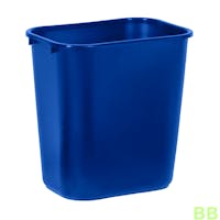Rubbermaid 27 Ltr Blue Rectangular Wastebasket