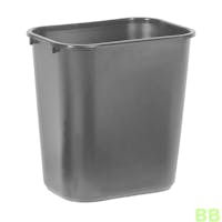 Rubbermaid 27 Ltr Grey Rectangular Wastebasket