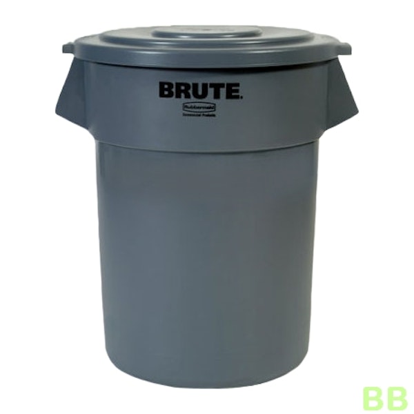 208 Ltr Rubbermaid Brute® Round Container (Grey)