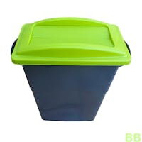 SlimBin Grey 87ltr Bin w/ Lime Green Flap Lid