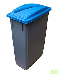 SlimBin Grey 87ltr Bin w/ Blue Paper Lid