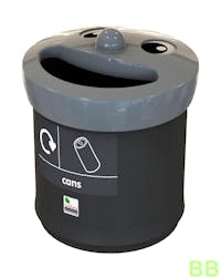 Smiley 41ltr Cans Recycling School Bin