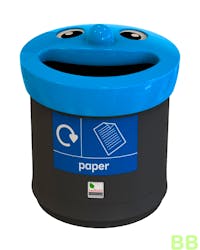 Smiley 41ltr Paper Recycling School Bin