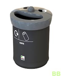 Smiley 52ltr Cans Recycling School Bin