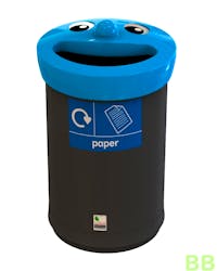 Smiley 62ltr Paper Recycling School Bin