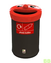 Smiley 62ltr Plastic Recycling School Bin