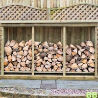 Superior Treated Redwood Triple Log Store