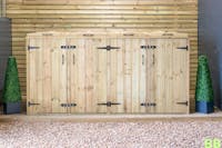 Wheelie Bin Enclosure For Four Standard 240 ltr Wheelie Bins