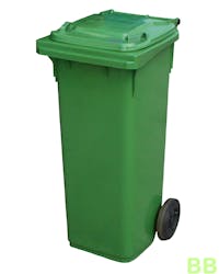 Green 140 ltr Wheelie Bin