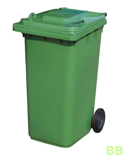 Green 240 ltr Wheelie Bin