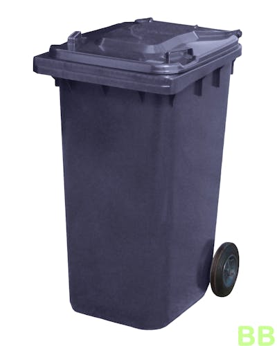 Grey 240 ltr Wheelie Bin