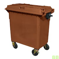 Brown 770 ltr Wheelie Bin