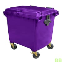 Purple 1100 ltr 4 Wheel Wheelie Bin