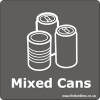WRAP Vinyl SlimBin Sticker for Mixed Cans