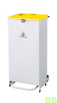 70Ltr Fire Retardant Clinical Waste Pedal Bin With Front Opening
