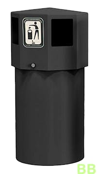 Octopus Midi Hooded 70 Ltr Litter Bin with Ballast and Liner