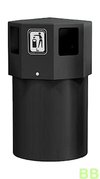Octopus Maxi Hooded 130 Ltr Litter Bin with Ballast