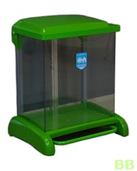 42Ltr Hybrid Pedal Recycling Bin (Transparent Body)
