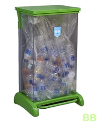 80Ltr Hybrid Pedal Recycling Bin (Transparent Body)