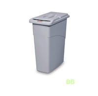 87Ltr Slim Jim® Grey Body with Confidential Lid