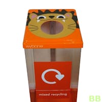 Transparent Animal Recycling Box 60Ltr - Mixed Recycling