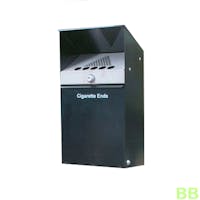 Post/Wall Mounted Silver Cigarette Bin