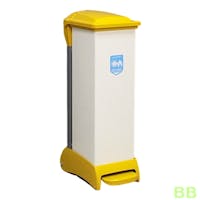 28Ltr hands Free Plastic Bins with a Removable Plastisol Body, Integrated Castors and Handle - Black