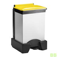45ltr Hands Free Fire Retardant Plastic Sackholder with Black lid - Removable Body