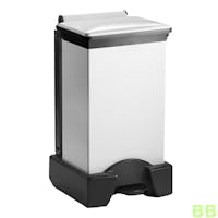 65ltr Hands Free Fire Retardant Plastic Sackholder with White lid - Removable Body