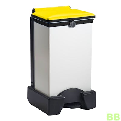 65ltr Hands Free Fire Retardant Plastic Sackholder with Black lid - Removable Body