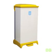 80Ltr hands Free Plastic Bins with a Removable Plastisol Body, Integrated Castors and Handle - Black